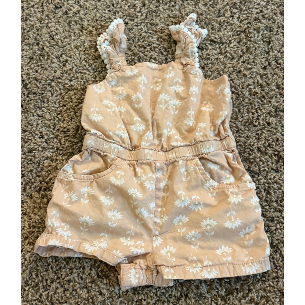 Rachel Zoe Summer Toddler Peach White Floral 18 Months